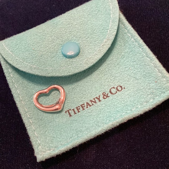 Tiffany & Co. Jewelry - Tiffany Sterling Elsa Peretti 16mm Open Heart pendant, 16mm